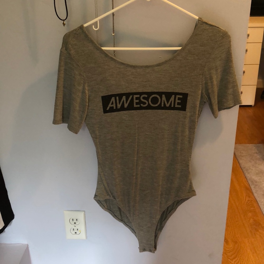 SMALL SEVENTEEN BODY SUIT SNAP CROTCH SKIN TIGHT
